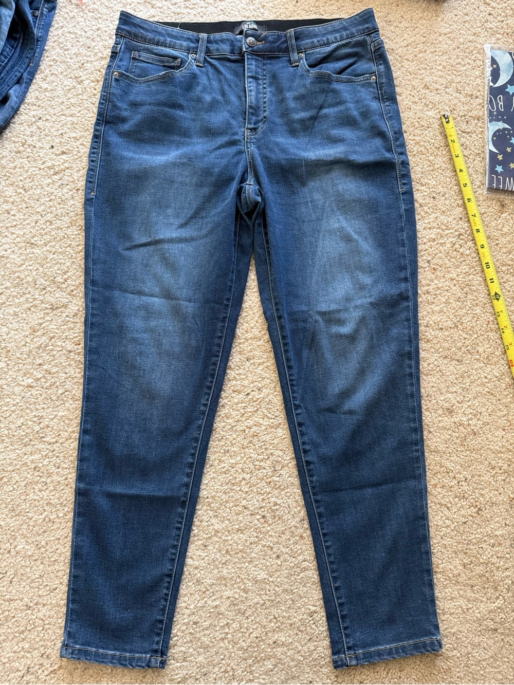 LuLaRoe Dark Blue Denim Jeans with Branded Button